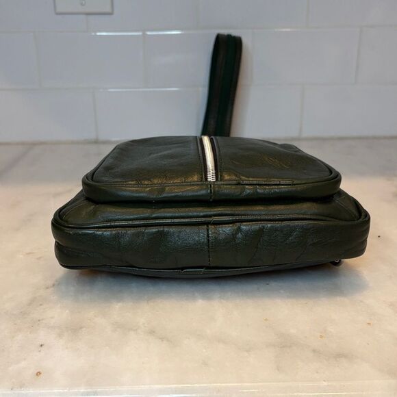 Il Giglio Firenze Artegiani Green Leather Convertible Backpack Purse Crossbody main image 6